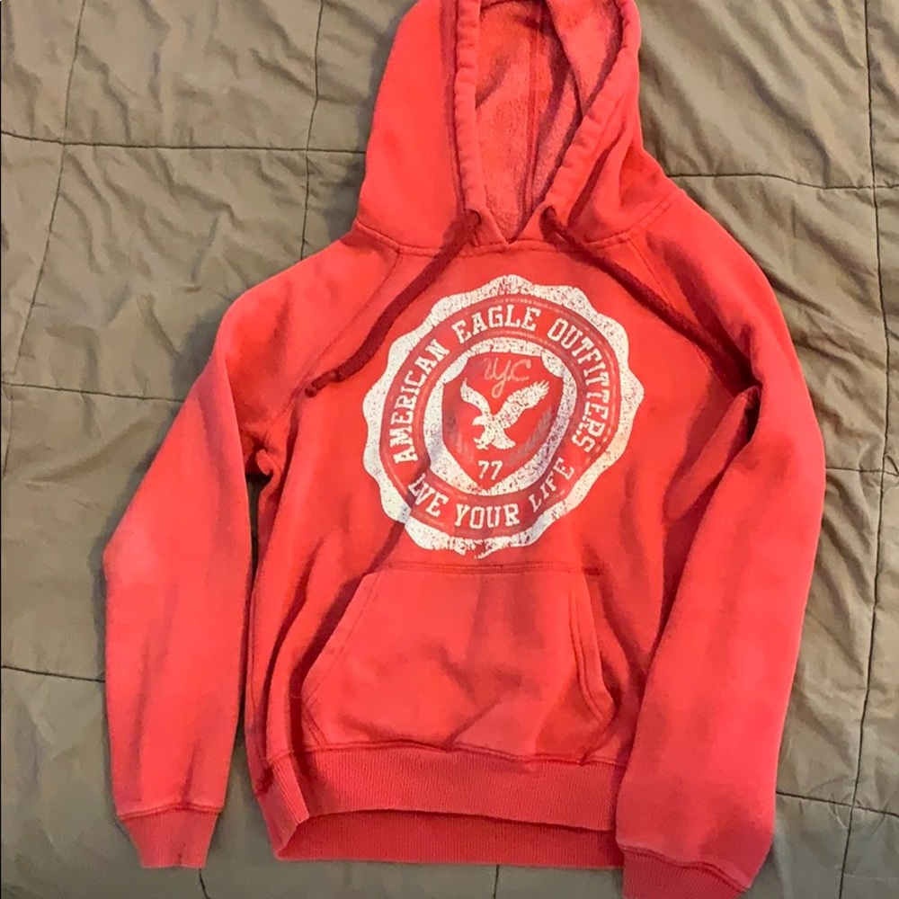 American eagle red small hoodie
